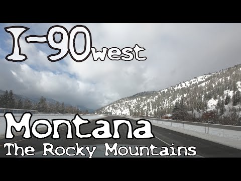 I-90 West Montana, Rocky Mountains - 4k hyperlapse