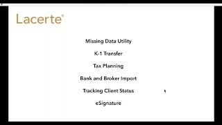 Lacerte timesaving tools