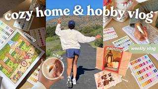 cozy hobby vlog🎨coloring, painting, hikes & pop culture yaps