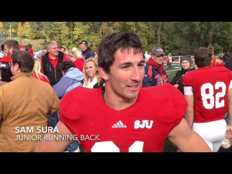 Post-Game Interviews w/SJU's Nick Martin & Sam Sura - 2014 Hamline