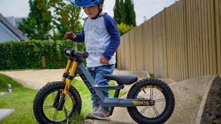 BERG Biky Cross! a balance bike Review by a 2 year old! (and Dad)