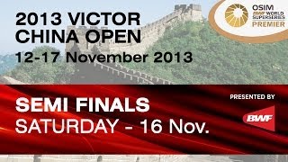 SF - MS - Chong Wei Feng vs Chen Long - 2013 Victor China Open