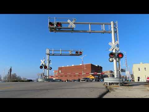 Main St railroad crossing in Higginsville, MO FT two grey ghosts