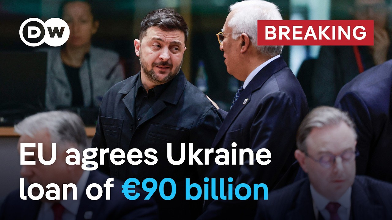 EU leaders agree on €90 billion loan to Ukraine | DW News