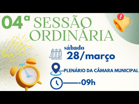 4ª SESSÃO ORDINÁRIA DE 2026 - CÂMARA MUNICIPAL MANOEL EMÍDIO