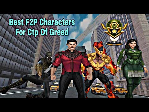 Best F2P Characters For Ctp Of Greed - Marvel Future Fight