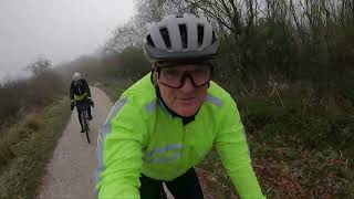 It is Minus 6 degrees and Icy - We go cycling and search for coffee! Surely Not Greggs!?