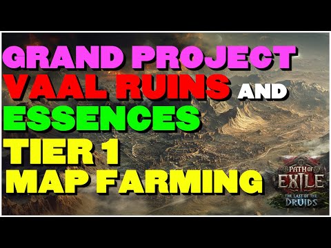 [POE 0.4] Grand Project Tier 1 Citadel, Vaal Temple And Essence Farming! Blast Through Maps!