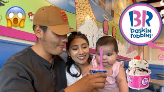 BABY’S FIRST TIME TRYING ICE CREAM