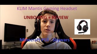 KLIM Mantis Gaming Headset Unboxing + Review | Minecraft PS3 - Skywars | REALLIFE VIDEO