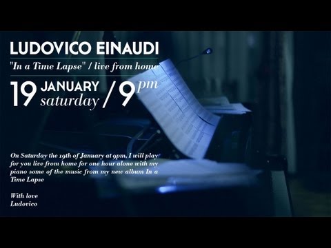 Ludovico Einaudi: In a Time Lapse, live from home