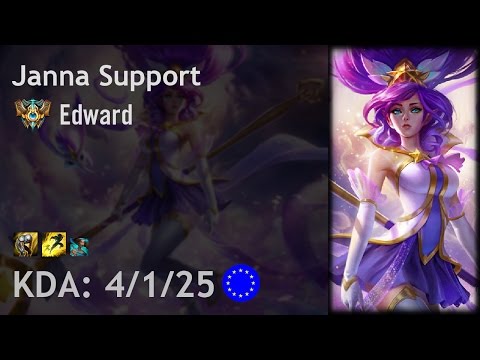 Janna Support vs Alistar - Edward - EUW Challenger Patch 6.22