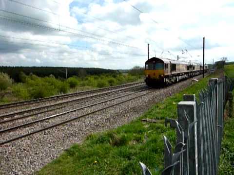 66088/66124/66016/66134 at Ferryhill 16/4/11