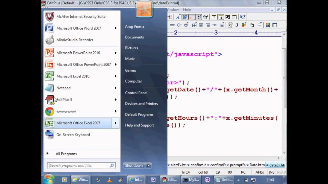 JavaScript Chapter 4 - Objects(date string array) with HandsOn