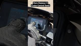 Hero Glamour X 125 Cruise Control in action! How does it work? Full demo! #GlamourX #CruiseControl