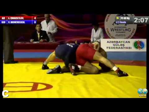 GGP2013 / Akhmednabi GVARZATILOV (AZE) - KHINCHEGASHVILI Vladimer (GEO) - FS 60 kg 1/2 final match
