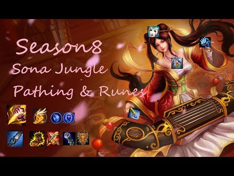 Sona Jungle Season 8 Pathing & Runes