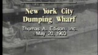 preview picture of video 'New York City (Sanitation) Dumping Wharf 1903'