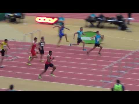 Gugl Indoor 2014 - 60m Hürden Männer - Vorlauf