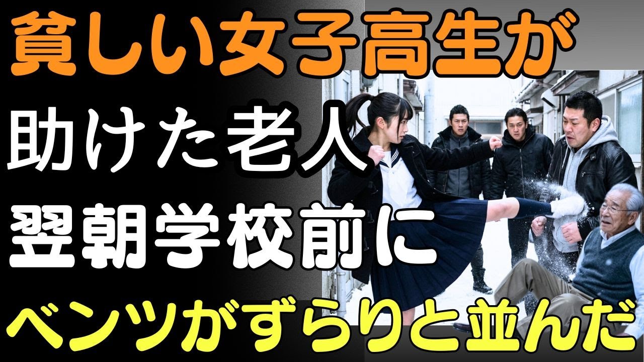 貧しい女子高生が助けた老人――翌朝、学校前にベンツがずらりと並んだ | 人生の教訓