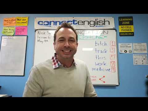 Connect English Pronunciation Telephone, Volume 21 - Pacific Beach Campus