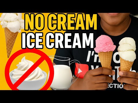 HOW TO MAKE ICE CREAM WITHOUT WHIPPED CREAM OR HEAVY CREAM.