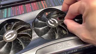 EVGA 3080 FTW3 Loose middle fan