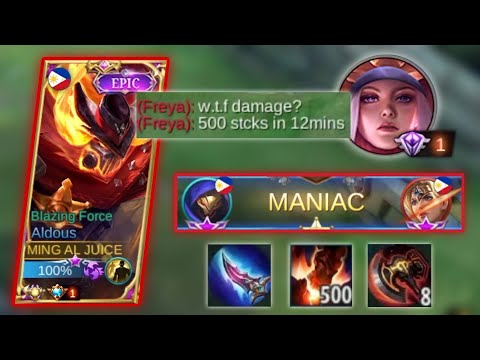 ALDOUS OFFLANE 500 STACKS IN JUST 12 MINUTES? AUTO MANIAC | ALDOUS OFFLANE BEST BUILD TOP GLOBAL