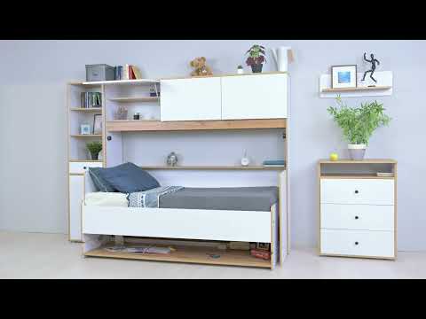 Миниатюра изображения товара Комод Mobi Вуди 13.293 (белый премиум/дуб золотой Craft)