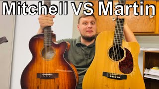 Video thumbnail for Martin DCX1E VS Mitchel MX430. by Chris Gardner YT