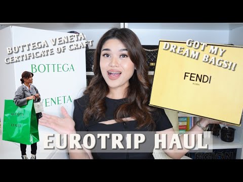 Compras de luxo em PARIS e ROMA | Unboxing My Dream Bags!! e Certificado de Artesanato Bottega Veneta