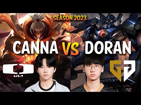 DK Canna vs GEN Doran - Canna JAX vs Doran AATROX Top - Patch 13.15 KR Ranked