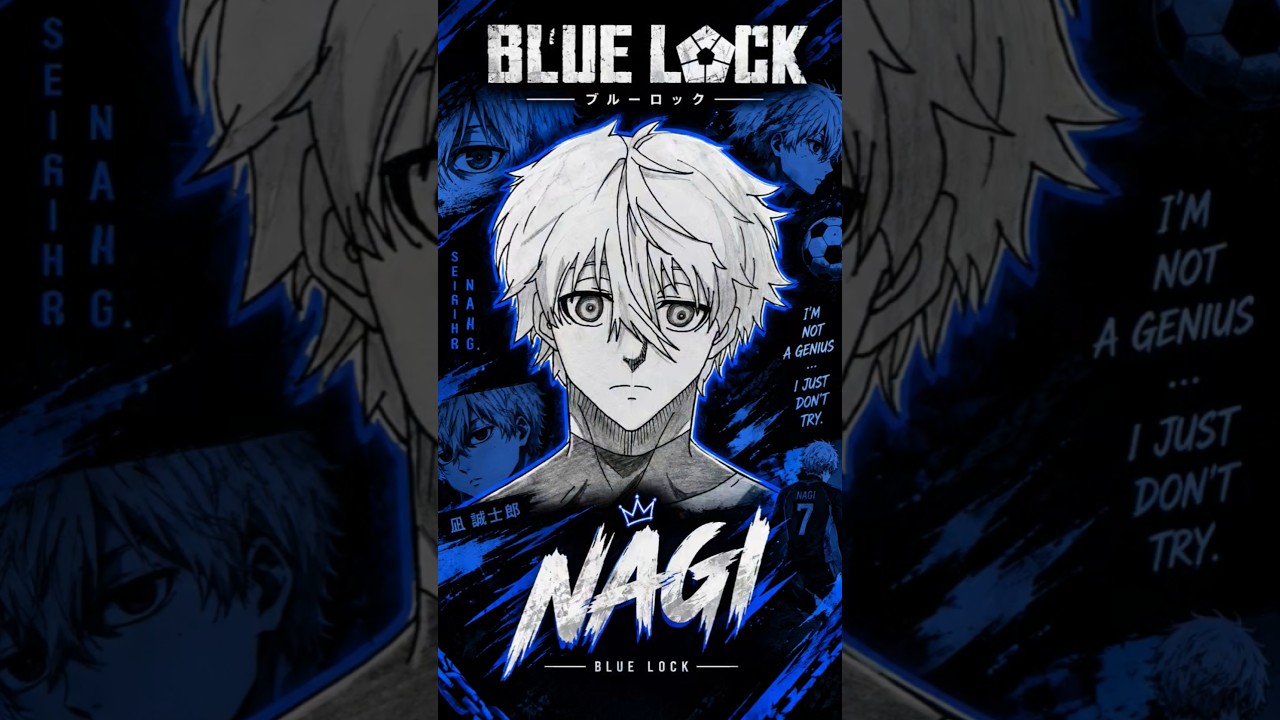 Nagi Seishiro Drawing 🔥 | Blue Lock Anime Drawing #shorts
