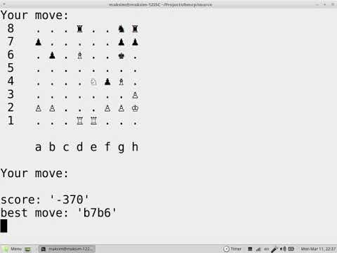 Bare minimum chess program in C: Part6 - Code Monkey King plays against his own program