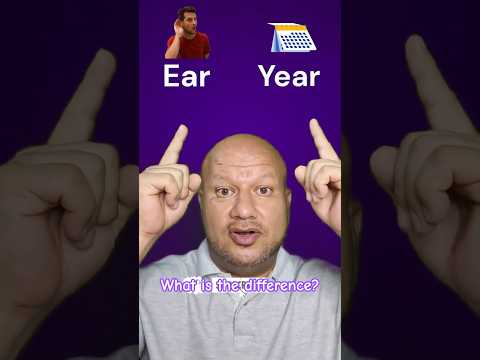 Why “EAR” and “YEAR” Don’t Sound the Same | English Pronunciation Hack