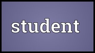 Student Meaning