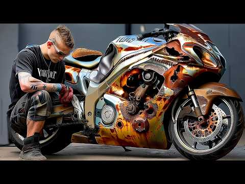 Suzuki Hayabusa Motorcycle Full Restoration | Restored Suzuki Hayabusa Sport Motorcycle