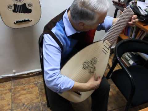 Handmade 11 Course Renaissance Lute - Baroque Archlute - Mahogany - Rosewood Material  + Hardcase image 3