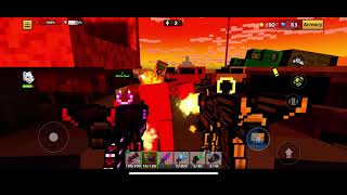 Me beating the first world thing in pixel gun 3D uneditied