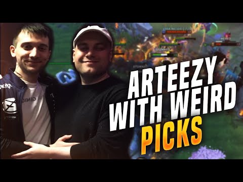Mason: Artour is Picking Weird Heroes AGAIN! (ft. Arteezy, Sneyking vs Gunnar)