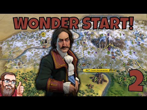 Civilization 6 - Wonder Start - Peter on Eyjafjallajokull! Civ 6 Russia Gameplay on Deity - Ep.2
