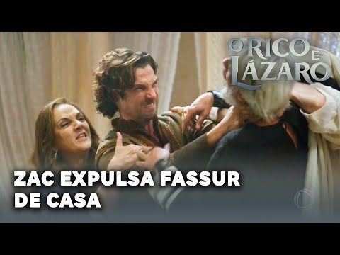 O RICO E LÁZARO: Zac expulsa Fassur de casa na frente de todos