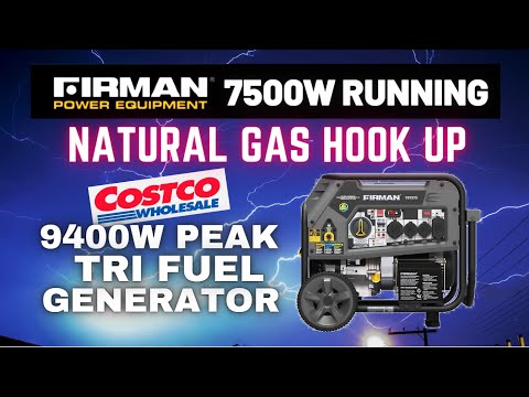Firman Tri Fuel Generator T07573 T07571 Natural Gas NG Hook Up Part-2