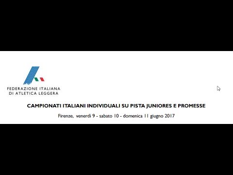 Firenze |  CAMPIONATI ITALIANI INDIVIDUALI SU PISTA JUNIORES E PROMESSE