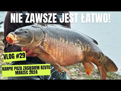Nie zawsze jest łatwo! | KARPIE poza zasięgiem rzutu |  Marzec 2024 | VLOG #29 🏕
