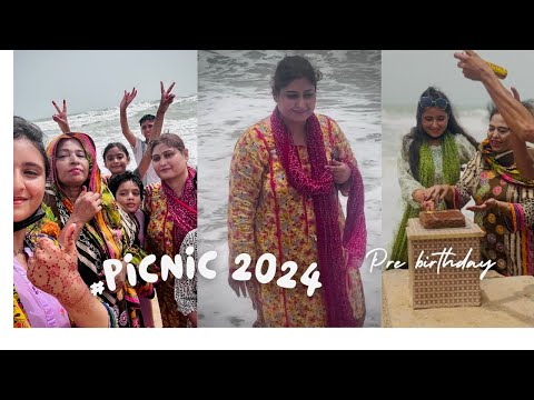 #picnic  seaside 2024 at #hawks bay beach hooriya pre birthday #Ahsan Nida khan blogs #@mazzsafdar