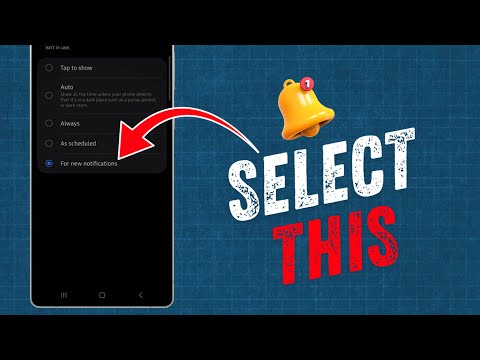 How to Show Always On Display Only for New Notifications on Samsung Galaxy