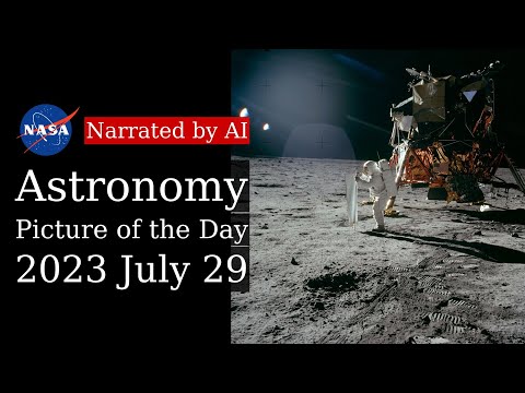 APOD: 2023-07-29 - Apollo 11: Catching Some Sun (Narrated by Emma)