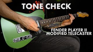 Video thumbnail for TONE CHECK: Fender Player II Modified Telecaster Demo by Cream City Music