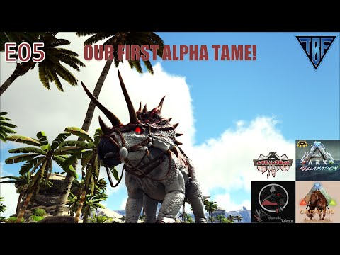 Our First Alpha Tame!  Ark Survival Evolved - AG Reborn - Reclamation - Steampunk - Callabus E05